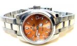 Rolex Explorer Oyster Band Orange Face Replica Ladies Watch